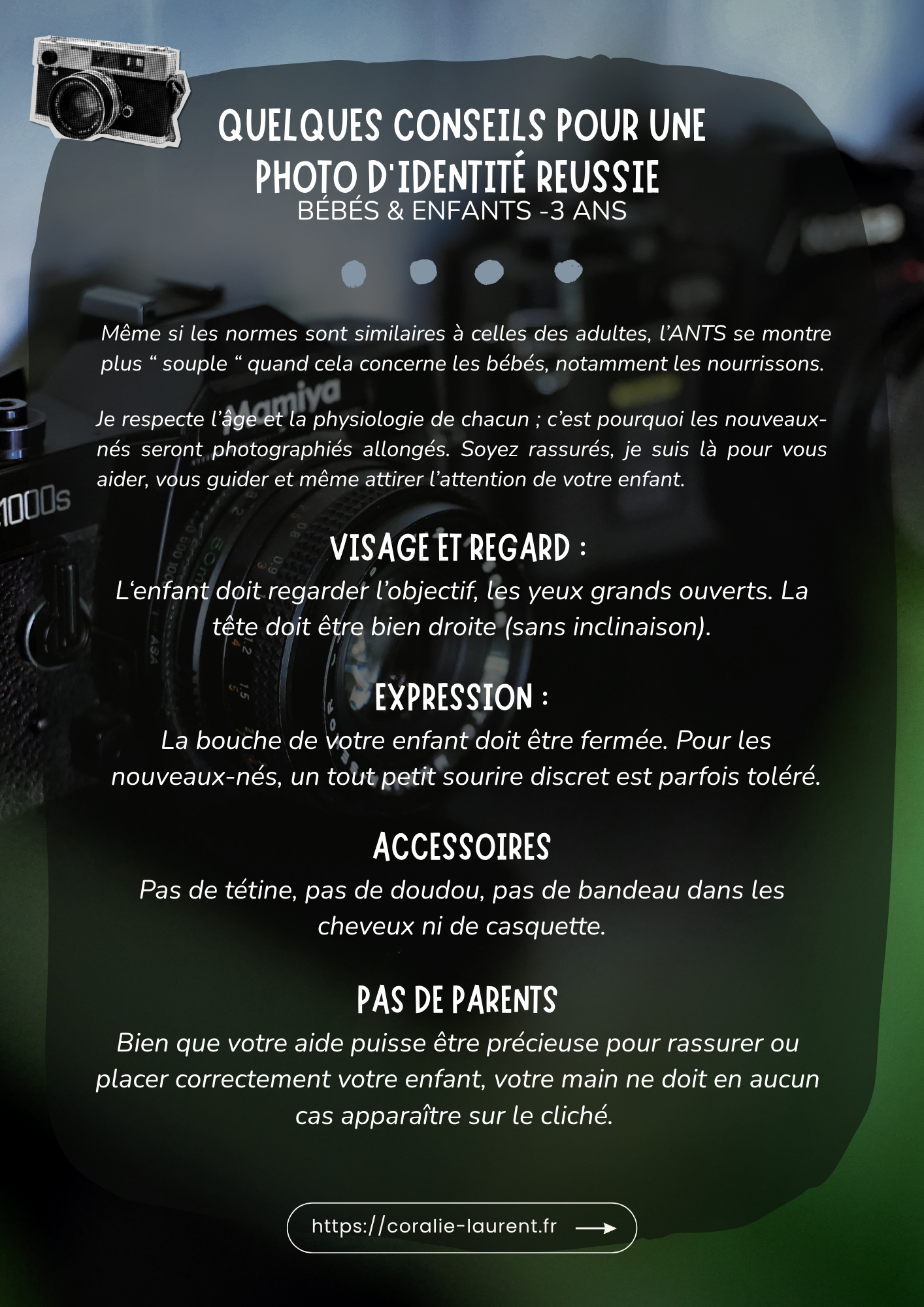 Pour une photo d'identité réussie